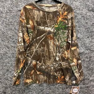 Kings Camo Classic Tee - Men’s Large - Long Sleeve - Tagless - Front Pocket -NWT